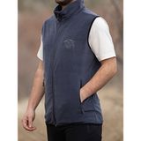 Huğlu Outdoor Kartal Nakışlı Polar Yelek - Füme - S