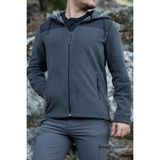 Huğlu Outdoor Koyu Gri Mercan Polar Hırka - 3XL