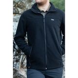 Huğlu Outdoor Tam Fermuarlı Polar Hırka Siyah - 3XL