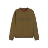 HUGO Bisiklet Yaka Sweatshirt, M, 5003324340, Haki, erkek