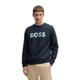 Hugo Boss Erkek Rahat Kesim Yuvarlak Yaka Kısa Kollu%100 Pamuklu Lacivert Sweatshirt 50531310-404, L
