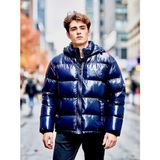 Hugo Boss Erkek Şişme Rüzgar Geçirmez Şişme Jel Dolum Mont - Lacivert-R56 - 3XL