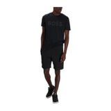 Hugo Boss Erkek Tişört Aktif Tişört (1'li paket), 001 Siyah, M