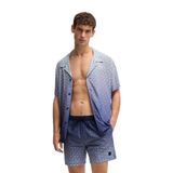 Hugo Boss Regular Fit monogram baskılı renk geçişli gömlek, Lacivert 413, S