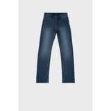 Hugo Boss Streç Pamuklu Slim Fit Çocuk Jeans 24710 Z07 Kot Pantolon 24710/Z07 Stone - 14 Yaş - Mavi