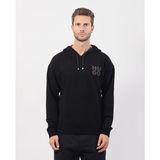 Hugo Erkek Regular Fit Marka Logolu Kapüşonlu Uzun Kollu Siyah Kazak 50527223-001 - XL