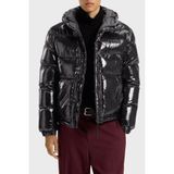 Hugo Kapitoneli Regular Fit Kapüşonlu Yaka Şişme Parlak Mont Erkek Mont 50549355 001 - Siyah