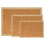 Hugo Kırtasiye 45X60 Mantar Pano Naturel Mdf Çerçeve - Kahve
