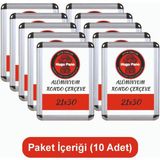 Hugo Kırtasiye A4 Rondo (21X30) Çerçeve Alüminyum 10 Adet - Gri