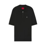 HUGO Logo Baskılı Kazak, S, 5003386319, Siyah, Erkek