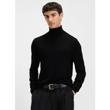 Hugo Siyah Erkek Dik Yaka Regular Fit Kazak 50474174_SAN Thomas-M