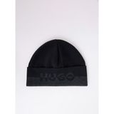 Hugo Siyah Erkek Logo Baskılı Bere 50545552_Xiviso