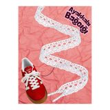 Hugs and Gifts Buz Beyazı, Koton Dantel Ayakkabı Bağcığı – 2’li, 145 cm x 2 cm Koton Sneaker Bağcığı, Hediye Aksesuar 𐙚⋆♡