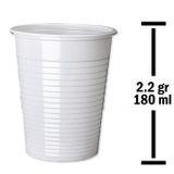 HUHTAMAKİ BARDAK PLASTİK BEYAZ 180 CC EKO OTOMAT 2.2 GR 2800 ADET 001430