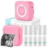 HUIJUTCHEN Mürekkepsiz Mini Termal Cep Yazıcı, iOS ve Android için 10 Rulo Termal Kağıda Sahip Kablosuz Mini Etiket Yazıcısı, Notlar için Taşınabilir Mini Fotoğraf Yazıcısı, Not Defteri Fotoğraf