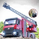 Huına 1-14 2.4G Full Fonksiyon Sesli ve Işıklı 1561 22 Kanal Yüksek Kalite RC Model Uzaktan Kumandalı Merdivenli İtfaiye Yangın Söndürme Kamyonu