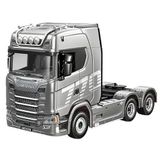 HUINA 1501 Scania 770S 1/18 19CH Çekici Tır Kamyon Profesyonel Uzaktan Kumandalı İş Makinesi İnşaat Aracı Hauler Truck Gri - Sesli ve Işıklı