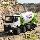 Huina 1537 1/14 12ch Profesyonel RC Uzaktan Kumandalı İş Makinesi Metal Beton Mikser