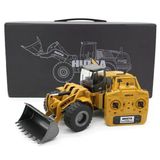 Huına 1583 1/14 Full Metal Rc Wheel Loader Profesyonel Uzaktan Kumandalı İş Makinesi