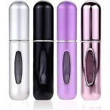 HUIOP Doldurulabilir Parfüm Atomizer,4 ADET 5 ml Mini Taşınabilir Doldurulabilir Parfüm Atomizer Şişe Seyahat Kullanımı için Parfüm Şişesi Doldurulabilir Parfüm Sprey