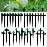 HUISUYTON 30 Adet Damla Sulama Vericiler Püskürtücü Kilitli Dikenli 1/4 "Damla Sulama Borusu Sızdırmaz Ayarlanabilir Mikro Sprey Sulama Damlatıcıları (4-7mm) Bahçe Sulama Sistemi için (30 ADET Mix Yayıcılar)