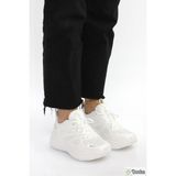Huıteng Kadın Kalın Taban Yüyüş Özellikli Ortopedik-Anatomik Sneaker Spor Ayakkabı HT5YZ/S21406 - Beyaz