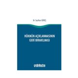 Hükmün Açıklanmasının Geri Bırakılması - Akif Yıldırım