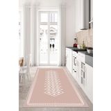 Hülya Home Mutfak Halısı Geometrik İskandinav Eskitmeli Dijital Baskı Yıkanabilir Kaymaz Taban 8177MUTFAKHULYA