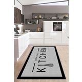 Hülya Home Mutfak Halısı Geometrik İskandinav Eskitmeli Dijital Baskı Yıkanabilir Kaymaz Taban 9026MUTFAKHULYA
