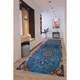 Hülya Home Yolluk Geometrik İskandinav Eskitmeli Dijital Baskı Yıkanabilir Kaymaz Taban 8107YollukHULYA