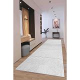 Hülya Home Yolluk Geometrik İskandinav Eskitmeli Dijital Baskı Yıkanabilir Kaymaz Taban 8144YollukHULYA