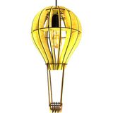 Hüma Çocuk Genç Odası Için Doğal Ahşap Mdf 3D Puzzle Lazer Kesim Uçan Balon Avize - 1