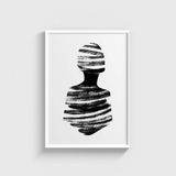 Human v2 Tablo Çerçeveli Poster Duvar Dekorasyonu - 50 x 70 - Beyaz Çerçeveli