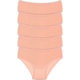 Humaone Pamuklu, Modal Yüksek Bel, '5'li Kadın Külot - 3XL - Açık Pembe
