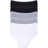 Humaone Pamuklu, Modal Yüksek Bel, 6'lı Kadın Külot - Renkli - 3XL