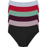 HumaOne Pamuklu,yüksek Bel, Fitilli, 6'lı Kadın Külot - Renkli - 3XL
