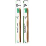 Humble Brush Soft Yetişkin Diş Fırçası Yeşil (2 paketi)