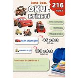 Hume Craft 226 Adet Kişiye Özel Okul Etiketi Kalem Defter Etiketi Özel Isim Yazılabilen Etiket Cars