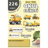 Hume Craft 226 Adet Kişiye Özel Okul Etiketi Kalem Defter Etiketi Özel Isim Yazılabilen Etiket iş Makineleri