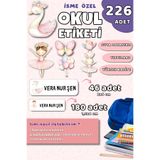 Hume Craft 226 Adet Kişiye Özel Okul Etiketi Kalem Defter Etiketi Özel Isim Yazılabilen Etiket Kuğu