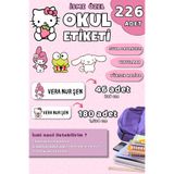 Hume Craft 226 Adet Kişiye Özel Okul Etiketi Kalem Defter Etiketi Özel Isim Yazılabilen Etiket Sanrio Hello Kitty