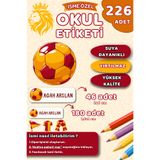 Hume Craft 226 Adet Kişiye Özel Okul Etiketi Kalem Defter Etiketi Özel Isim Yazılabilen Etiket Sevimli Galatasaray