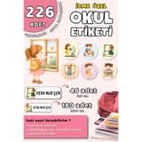 Hume Craft 226 Adet Kişiye Özel Okul Etiketi Kalem Defter Etiketi Özel Isim Yazılabilen Etiket sevimli okul kızları