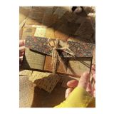 Hume Craft 3 Bölmeli Zarflı Sticker Kitapçığı / Scrapbook / Bullet JOurnal / Ajanda / Defter