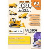 Hume Craft 90 Adet Kişiye Özel Okul Etiketi Kalem Defter Etiketi Özel Isim Yazılabilen Etiket İş Makineleri