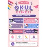 Hume Craft 90 Adet Kişiye Özel Okul Etiketi Kalem Defter Etiketi Özel Isim Yazılabilen Etiket Sanrıo Renkli