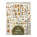 Hume Craft Cozy Kitap Sticker Seti 6'li, Defter Ajanda Etiketi