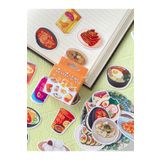 Hume Craft Kutulu Asya Mutfağı Temalı Sticker Seti Bullet Journal Sticker / Defter / Ajanda / Çıkartma