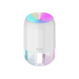 Humidifier Hava Nemlendirici Buhar Makinesi Ve Aroma Difüzörü 200ml Ultrasonik Renkli H6 Beyaz