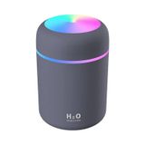 Humidifier Hava Nemlendirici USB Buhar Makinesi Işıklı Oda Araç Aroma Difüzörü H2O - Beyaz